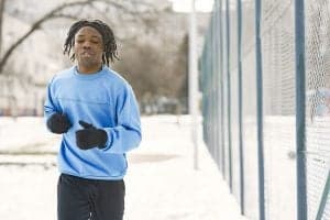keep hands warm while running